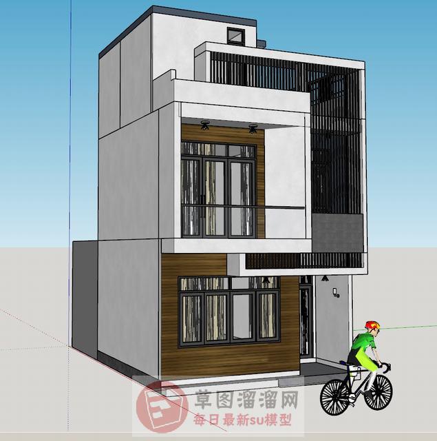 私家别墅住宅楼SU模型