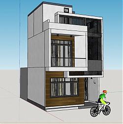 私家别墅住宅楼SU模型 免费sketchup模型下载