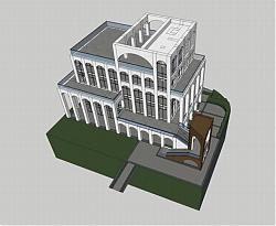 售楼部建筑SU模型 免费sketchup模型下载