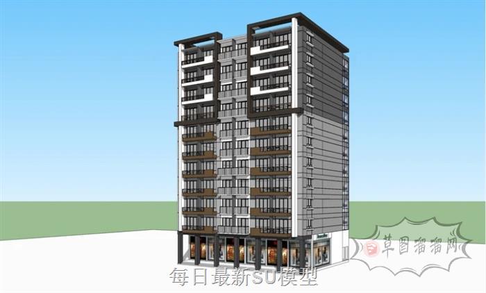 建筑楼房SU模型