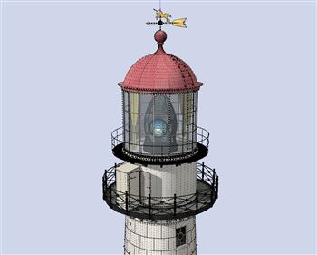 灯塔建筑SU模型