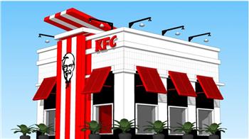 KFC麦当劳建筑SU模型 免费sketchup模型下载