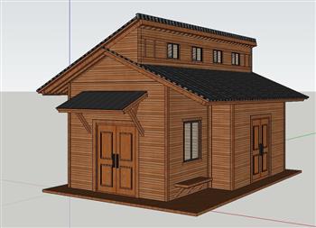 房子木屋住宅SU模型