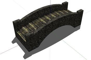 石桥桥梁SU模型