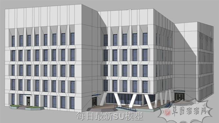 图书馆建筑SU模型