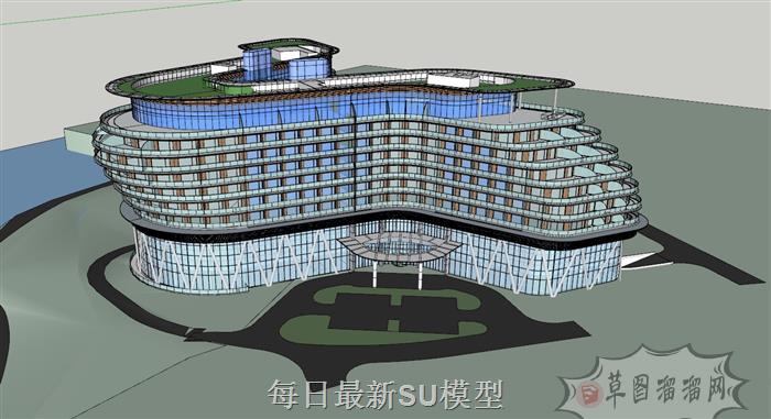 异形建筑八爪鱼SU模型