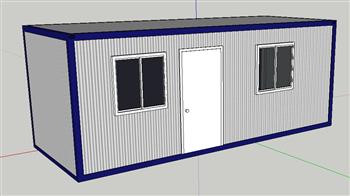 活动板房房屋工地SU模型