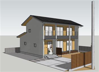 日本住宅建筑SU模型