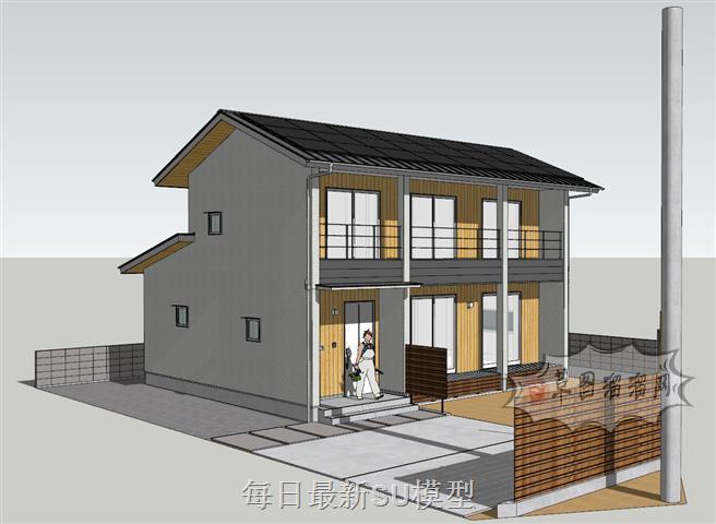 日本住宅建筑SU模型