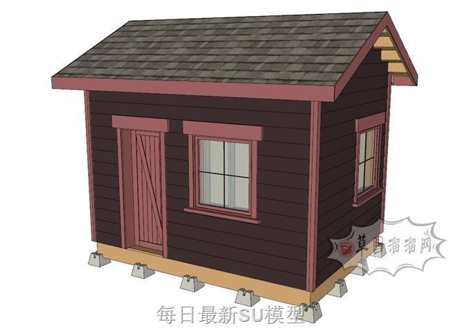 小木屋房子木屋SU模型