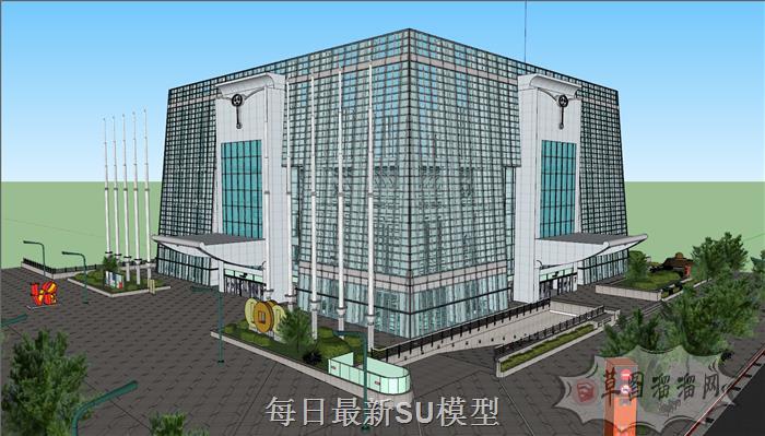 基金中心大楼内部SU模型