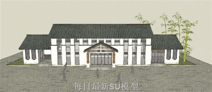 乡村旅游体验SU模型