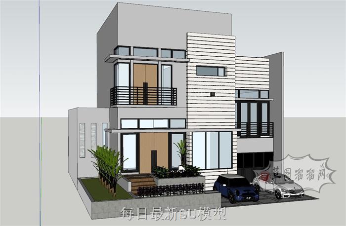 别墅住宅建筑SU模型