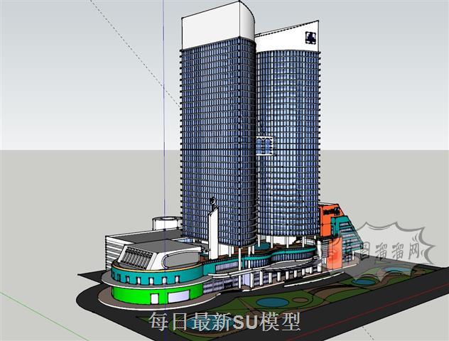 异形建筑商业SU模型
