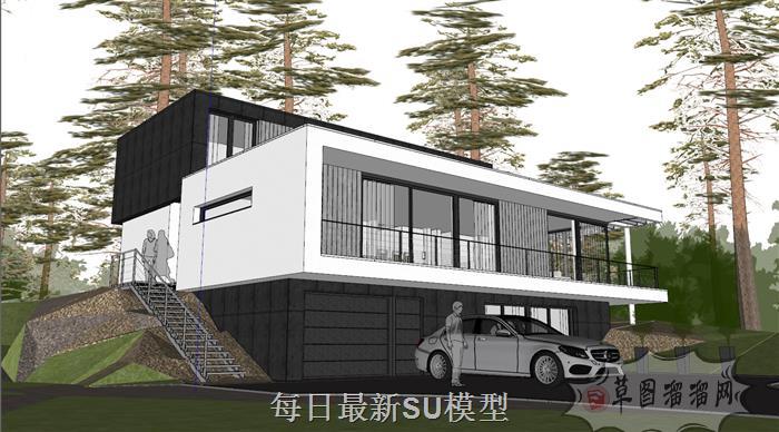 别墅建筑住宅SU模型