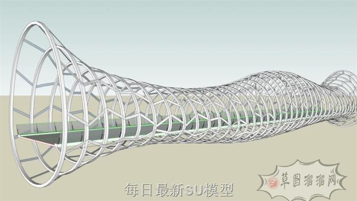 概念大桥桥梁SU模型
