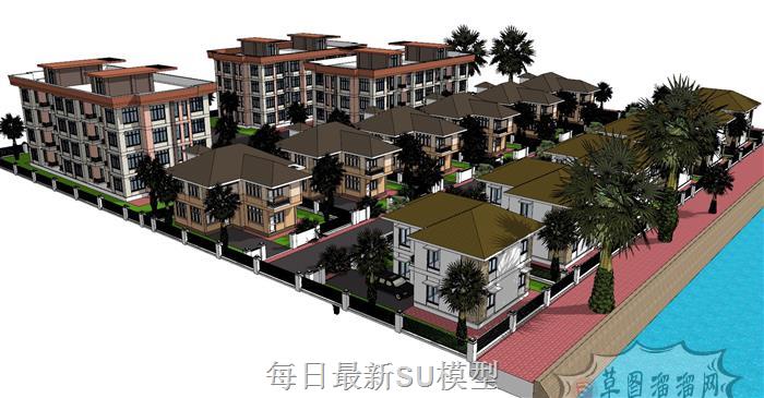 别墅建筑住宅SU模型