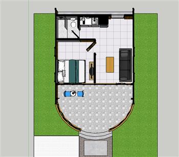 特色别墅木屋SU模型
