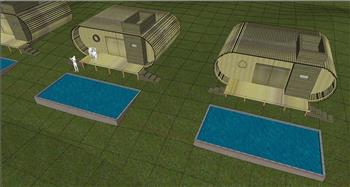 创意休闲屋住宅SU模型