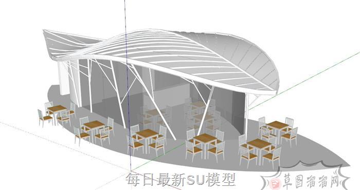 树叶叶子造型SU模型