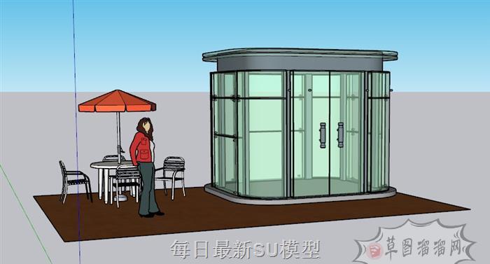 玻璃阳光房SU模型