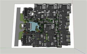 中式别墅古建SU模型