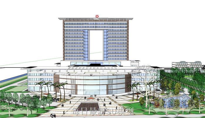 医院建筑SU模型