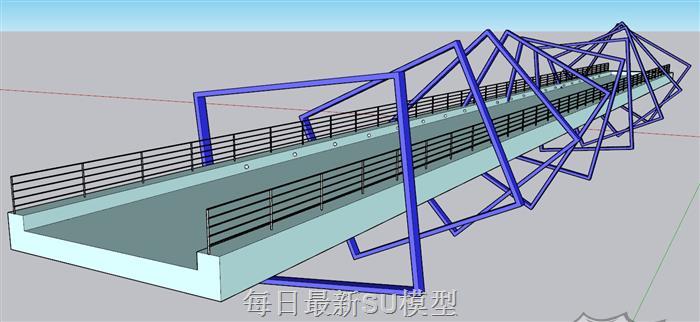 桥梁大桥SU模型