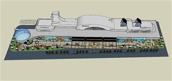 科技馆建筑SU模型