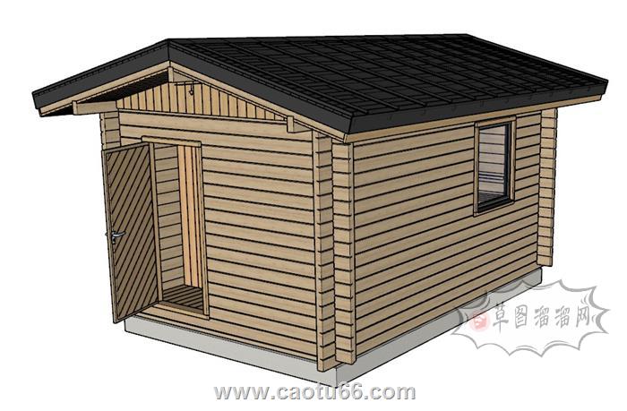 小木屋房子木屋SU模型