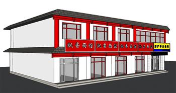 商铺门面门头SU模型