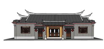 闽南公厕民居SU模型
