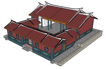 闽南民居SU模型