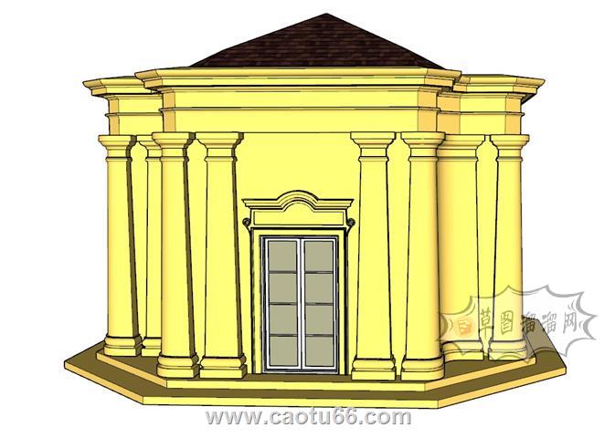 洛可可建筑SU模型