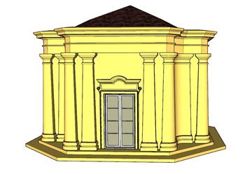 洛可可建筑SU模型