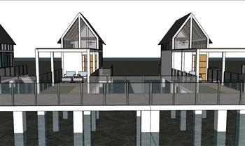 度假屋SU模型