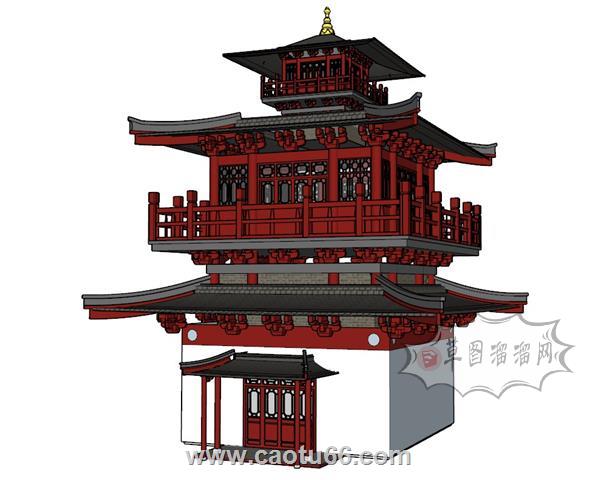 阁楼SU模型