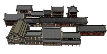 山西民居古建筑SU模型