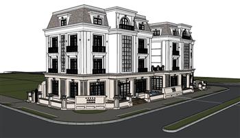 五星级酒店SU模型