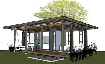 度假屋SU模型