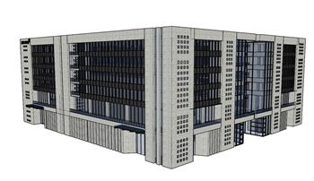 工业园区办公楼SU模型