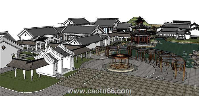 会所SU模型