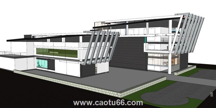 异形建筑房屋SU模型