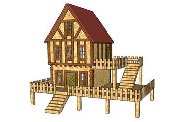 木屋SU模型