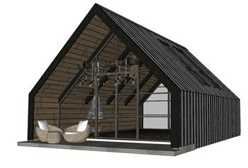 度假休闲屋住宅SU模型