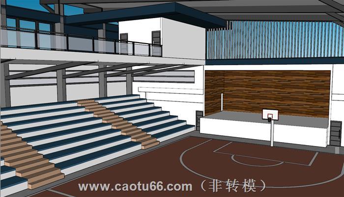 篮球场体育建筑体育SU模型