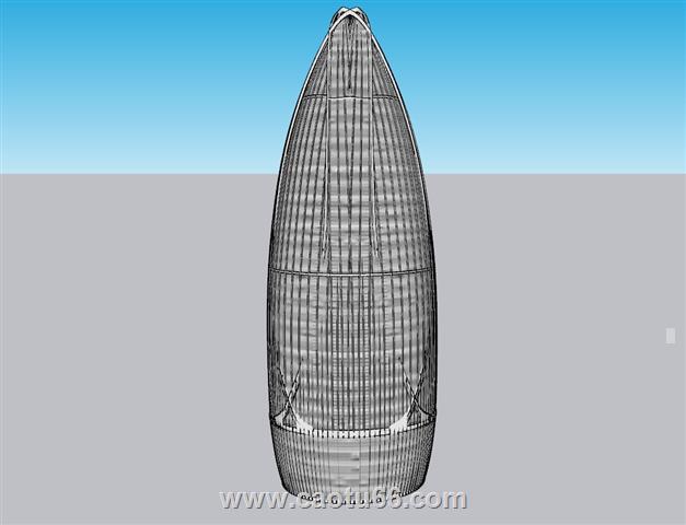 异形建筑大楼异形SU模型