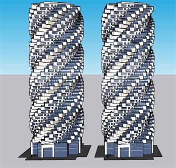异形建筑大楼SU模型