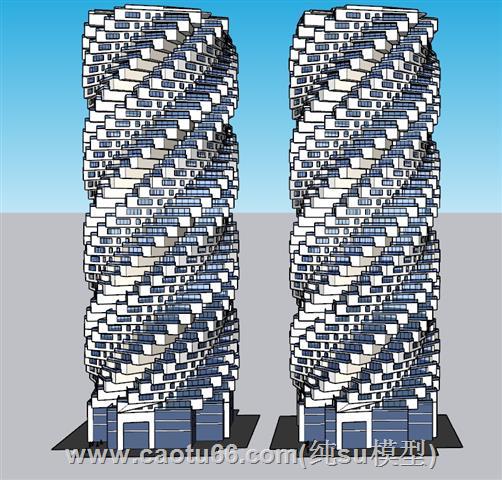 异形建筑大楼SU模型
