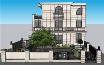 现代别墅住宅SU模型